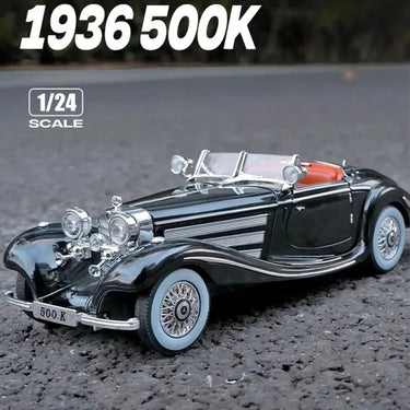1:24 MERCEDES BENZ 1936 500K CLASSIC VINTAGE DIECAST ALLOY MODEL CAR